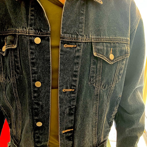 VTG 90s Warner Bros Looney Tunes Denim Jeans Jacket Men’s size Large - Picture 4 of 6